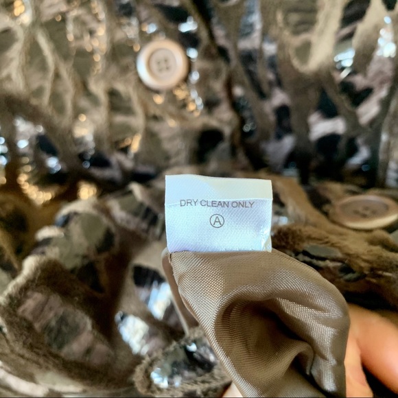 ERIN LONDON Faux Fur Leopard Print Jacket—SZ. Lg - Picture 9 of 15